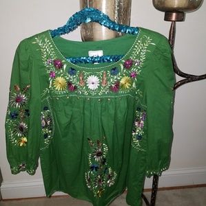 ECI Embroidered Top
